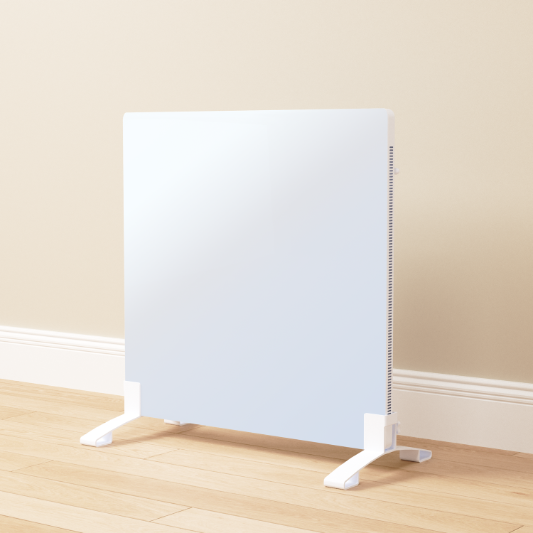 Low Energy 350w Infrared Designer Glass Wall Mounted Heater and Smart WiFi Alexa - IP44 Bathroom Safe