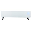 A1/ELPH750LEDWW Refurbished - electriQ 750W Smart Designer Slim Glass Panel Heater - Wall Mountable & Bathroom Safe - White
