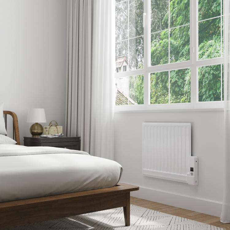 electriQ 600W ultraslim Wall Mounted Oil Filled Radiator - White