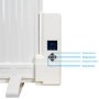 GRADE A2 - Ultraslim 800W Wall Mountable Oil Filled Radiator with Thermostat and Weekly Timer