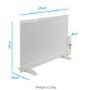 GRADE A2 - Ultraslim 800W Wall Mountable Oil Filled Radiator with Thermostat and Weekly Timer
