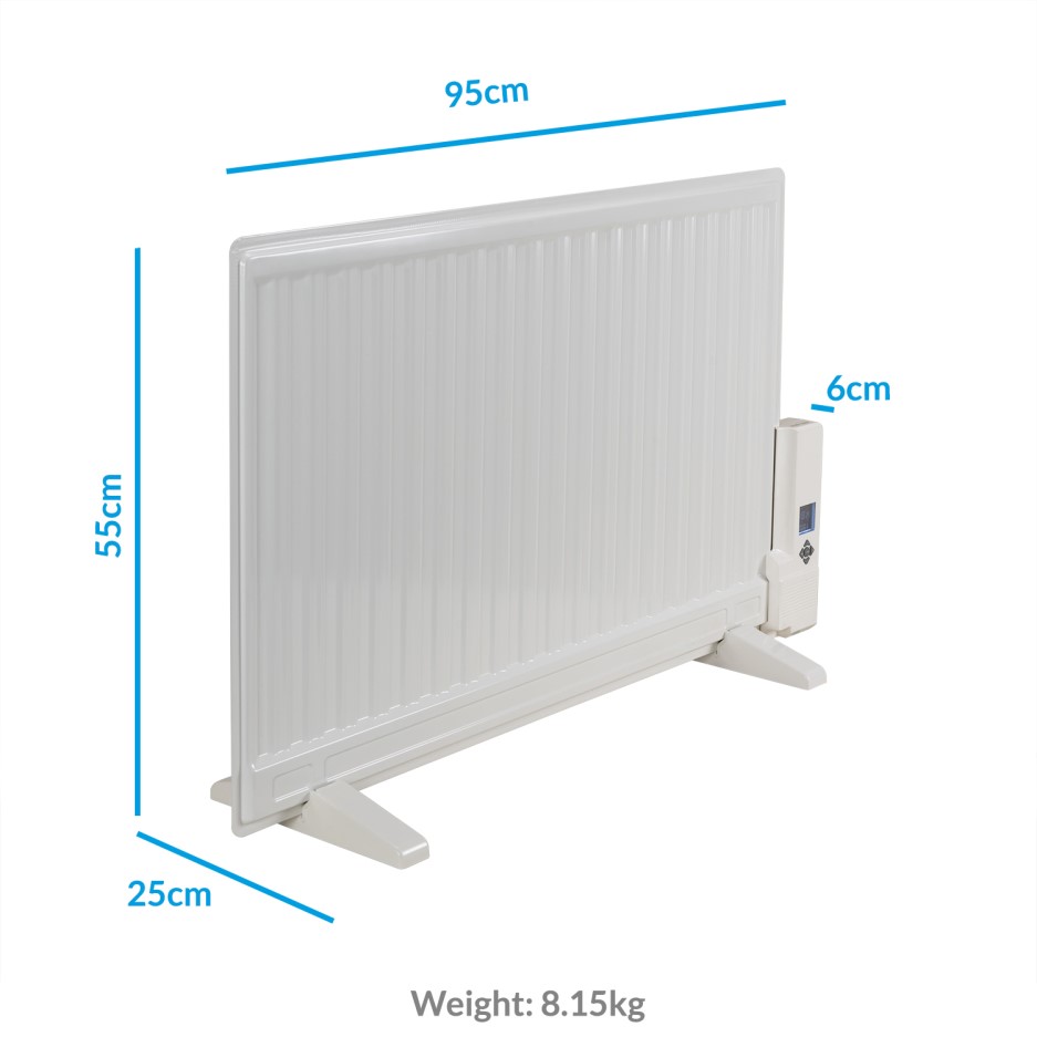 Buy GRADE A2 Ultraslim 800W Wall Mountable Oil Filled Radiator with