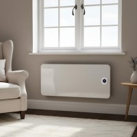 electriQ 2000W Smart Wall Mountable Panel Heater with Thermostat and Weekly Timer - Bathroom Safe