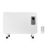 GRADE A2 - electriq 1000W Slim Wall Mountable Panel Heater with Digital Thermostat and Weekly Time - IP24 Bathroom Safe