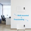 electriq 1000W Slim Wall Mountable Panel Heater with Thermostat and Weekly Timer - Bathroom Safe
