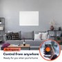electriQ 550W Paintable Smart Infrared Heater Wall Mounted & Low Energy