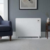 electriQ 550W Smart Infrared Eco Heater - Wall Mountable or Free Standing Paintable - 800 x 600mm