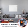 electriQ Paintable 550W Smart Wall Mountable Panel Heater