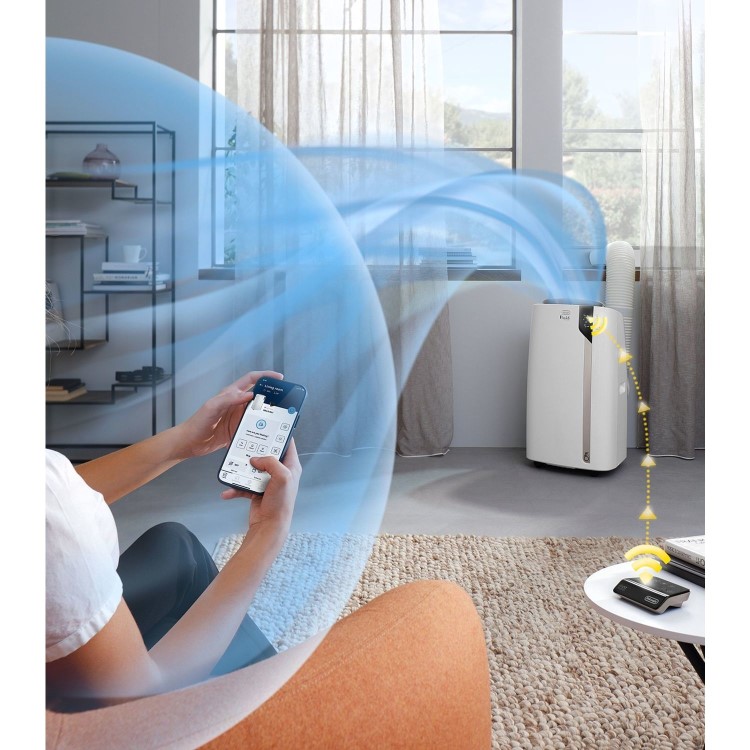 Delonghi EX130 Silent 13000 BTU Smart Portable Air Conditioner
