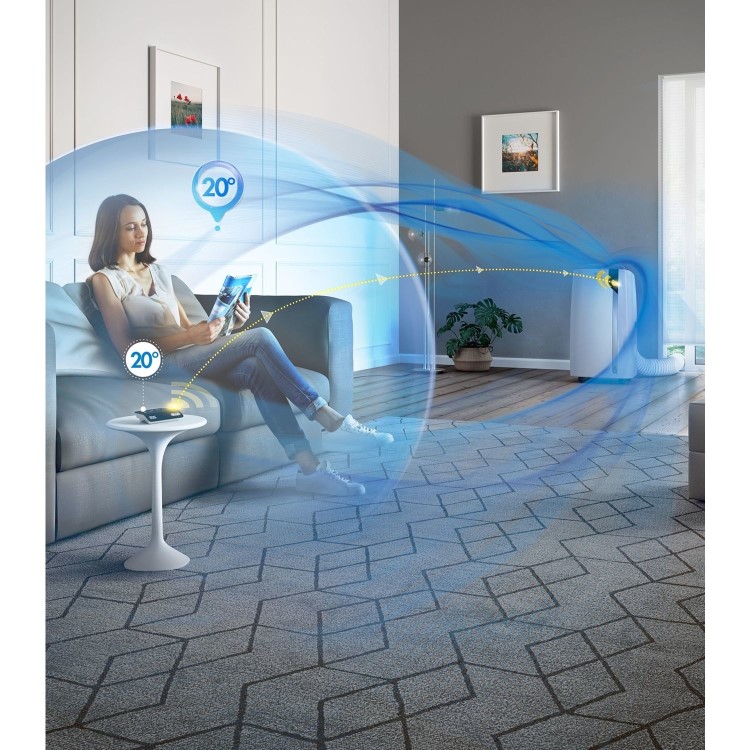 Delonghi EX130 Silent 13000 BTU Smart Portable Air Conditioner