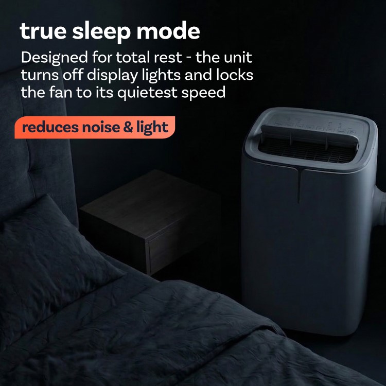 electriQ EcoPlus 10000 BTU  A+ Low Energy  Smart Quiet Portable AC & Heater