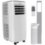 GRADE A2 - electriQ EcoSilent 10000 BTU Portable Air Conditioner - for rooms up to 28 sqm