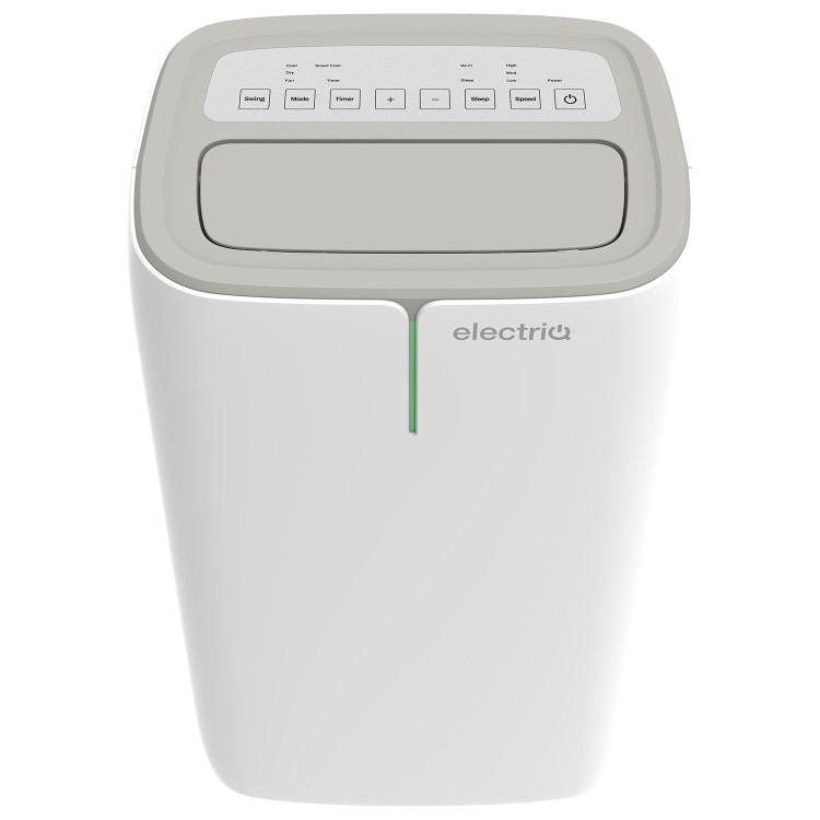 electriQ EcoSilent 14000 BTU Smart Portable Air Conditioner HEPA-Ready with DC Fan & Sleep Mode
