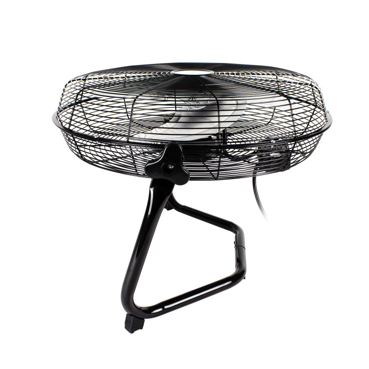 Refurbished electriQ 18 Inch High Velocity Floor Fan - Black