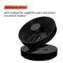electriQ 12-inch Rechargeable Quiet Foldable DC Pedestal Fan - Indoor & Outdoor - Black