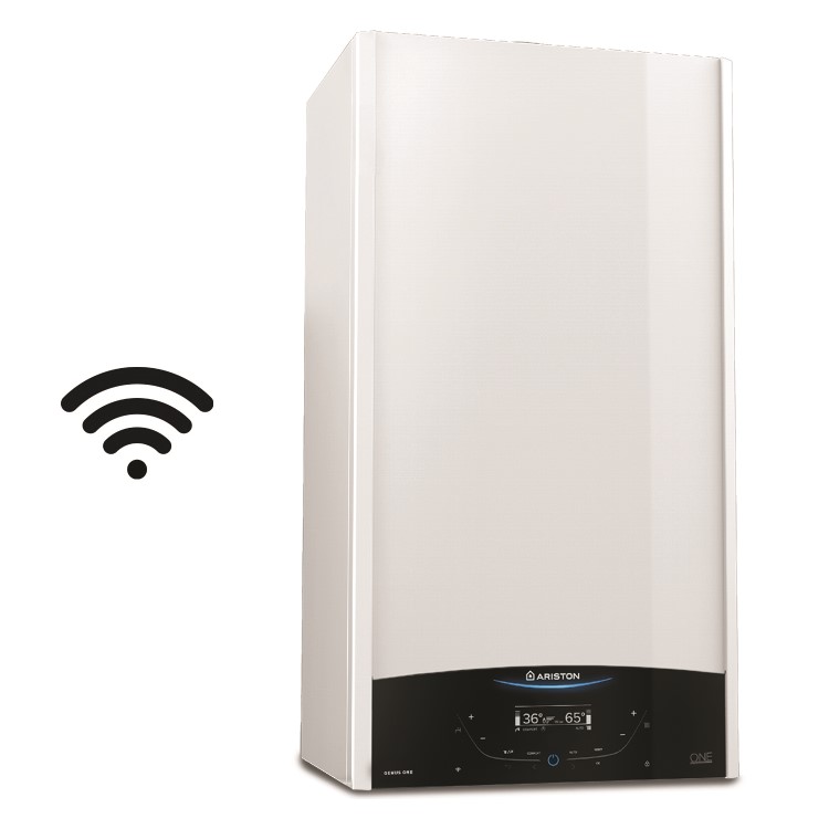 Ariston Genus One Net 35 Kw A+ Combi Boiler with Alexa WiFi with Free Cube R Net and Horizontal Flue Kit  - 12 Year warranty