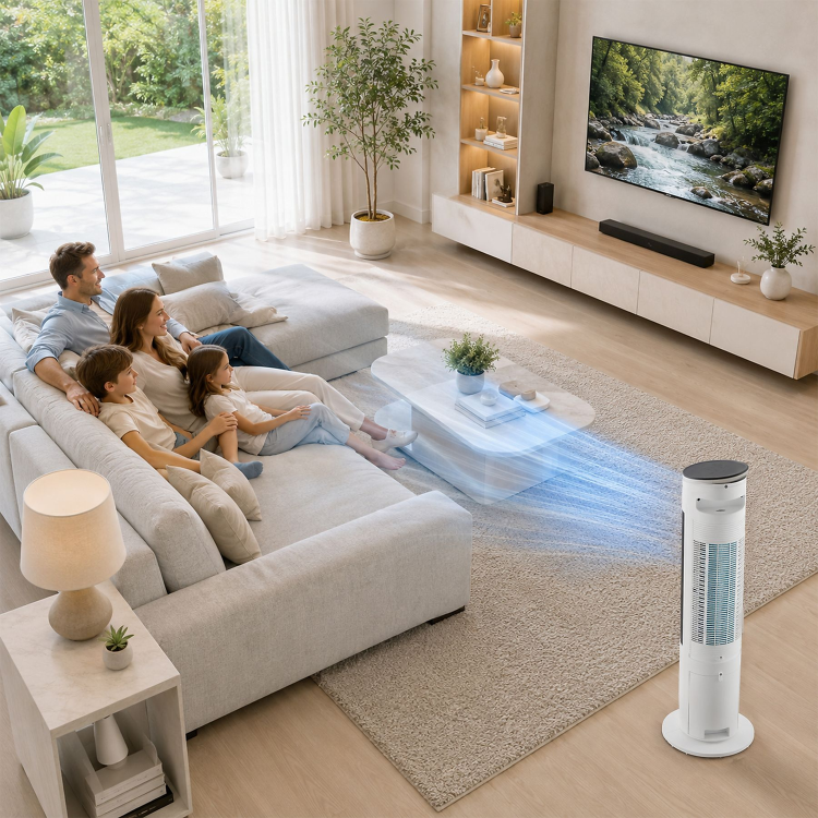Heinner Evaporative Tower Cooler - Great for Bedrooms Living Rooms & Workspaces