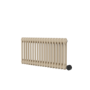 Beige grey Horizontal Smart Electric Radiator with Wi-Fi Thermostat - 1.2KW - H400xW830 - Bathroom Safe
