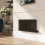 Russet Horizontal Smart Electric Radiator with Wi-Fi Thermostat - 1.2KW - H400xW830 - Bathroom Safe