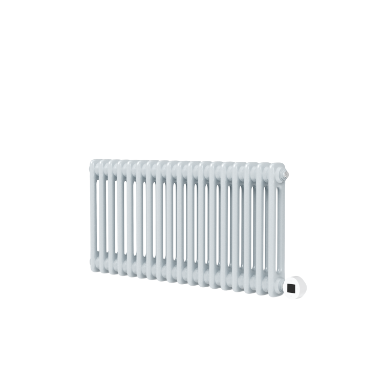 Salt & Pepper Horizontal Smart Electric Radiator with Wi-Fi Thermostat - 1.2KW - H400xW830 - Bathroom Safe
