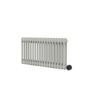 Smoked Stone Horizontal Smart Electric Radiator with Wi-Fi Thermostat - 1.2KW - H400xW830 - Bathroom Safe