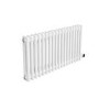 GRADE A2 - White Electric Horizontal Column Radiator 1.2kW with Wifi Thermostat - H400xW830mm - IPX4 Bathroom Safe