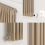Cleopatra Horizontal Smart Electric Radiator with Wi-Fi Thermostat - 1200W - H400xW1190mm - Bathroom Safe