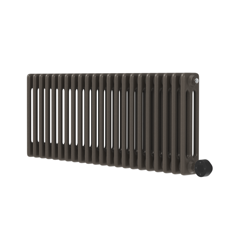 Russet Horizontal Smart Electric Radiator with Wi-Fi Thermostat - 1.2KW - H400xW1190 - Bathroom Safe
