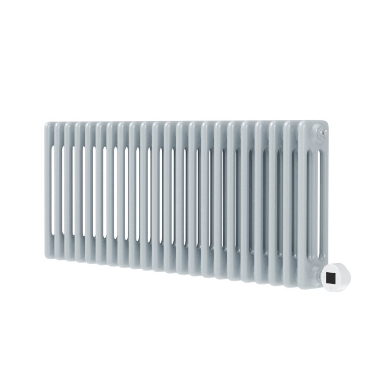 Salt & Pepper Horizontal Smart Electric Radiator with Wi-Fi Thermostat - 1.2KW - H400xW1190 - Bathroom Safe