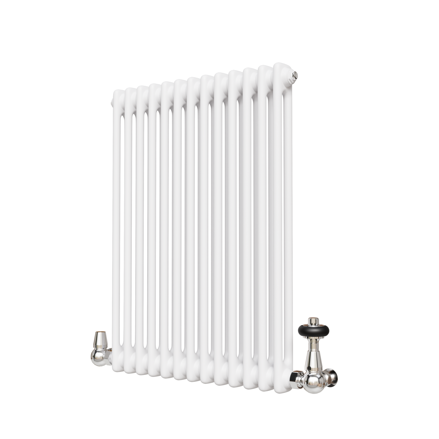 Buy Reggio White Horizontal Double Column Radiator 800x605mm 2680 BTU ...