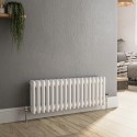 A1/HCD18-300-WCT GRADE A1 - Reggio White Horizontal Double Column Traditional Radiator 300x830mm 1470 BTU - Cast Iron Style