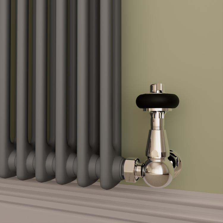 Reggio Anthracite Horizontal Double Column Traditional Radiator 800x830mm 2832 BTU - Cast Iron Style