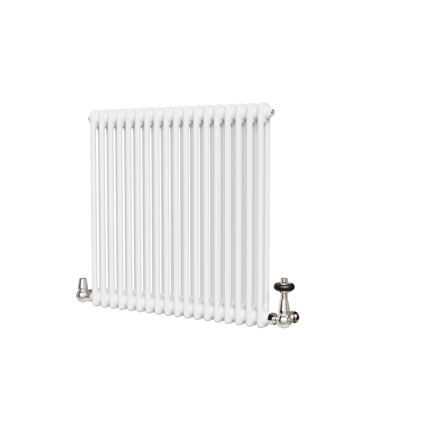 Buy Reggio White Horizontal Double Column Traditional Radiator ...