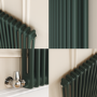 Reggio Evergreen Horizontal Double Column Traditional Radiator 600x1010mm 3462 BTU - Cast Iron Style