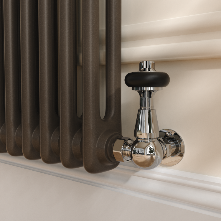 Reggio Russet Horizontal Double Column Traditional Radiator 600x1010mm 3462 BTU - Cast Iron Style