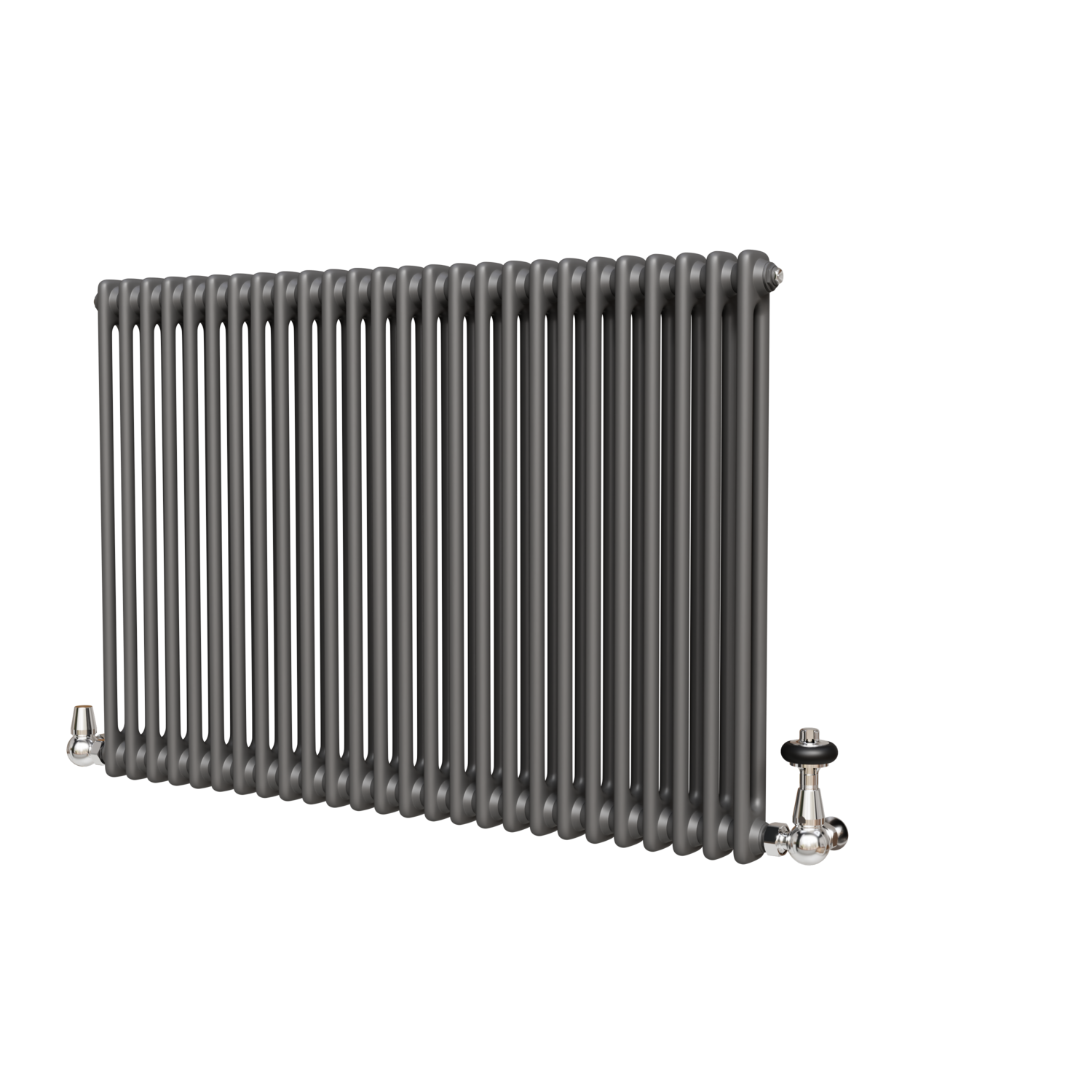 Buy Reggio Anthracite Horizontal Double Column Radiator 800x1190mm 5361 ...