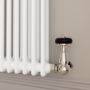 Reggio White Horizontal Double Column Radiator 800x1460mm 6598 BTU - Cast Iron Style