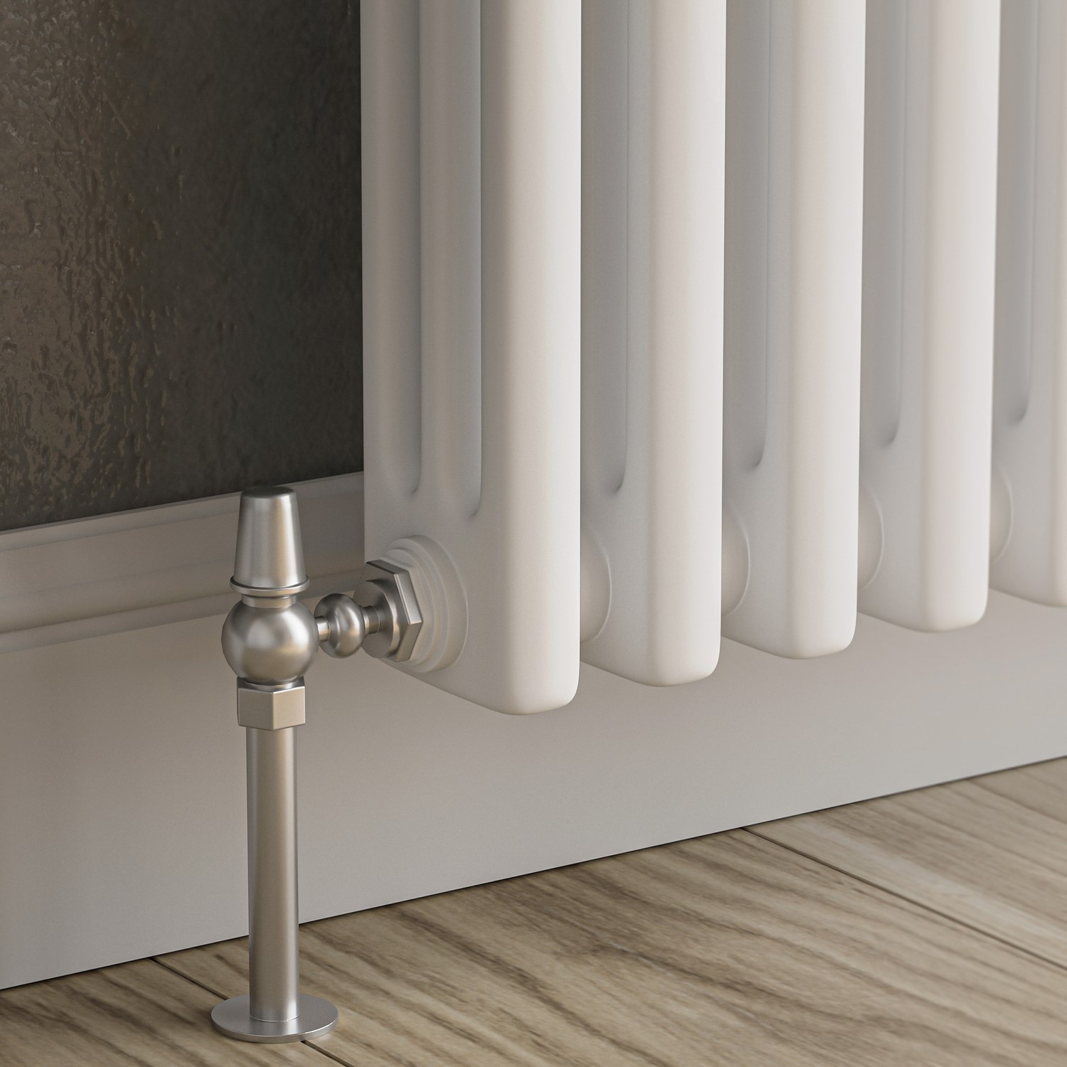 Institutional Grade Radiators Buy GRADE A2 - Reggio White Horizontal Triple Column Traditional ...