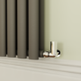 Sorrento Anthracite Horizontal Oval Designer Radiator 800x590mm Double Panel 2399 BTU