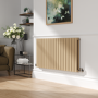 Riace Elk brown Horizontal Flat Designer Radiator 600x1156mm Double Panel 4370 BTU