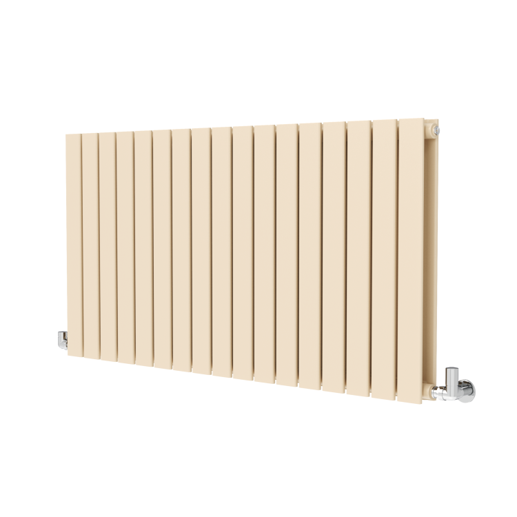 Riace Elk brown Horizontal Flat Designer Radiator 600x1156mm Double Panel 4370 BTU