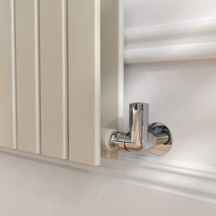 Riace Linen Horizontal Flat Designer Radiator 600x1156mm Double Panel 4370 BTU