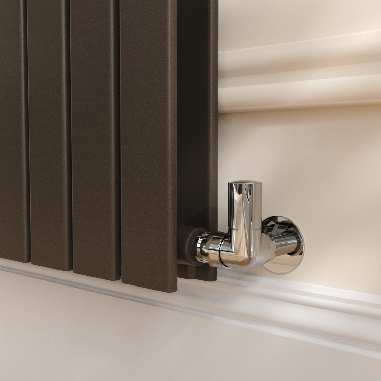 Riace Russet Horizontal Flat Designer Radiator 600x1156mm Double Panel 4370 BTU