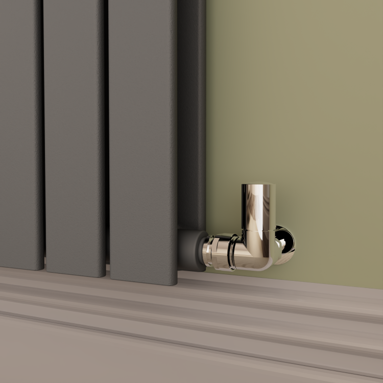 Riace Anthracite Horizontal Flat Designer Radiator 800x1156mm Double Panel 4370 BTU