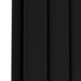 Riace Midnight Black Horizontal Flat Designer Radiator 600x1428mm Double Panel 5398 BTU