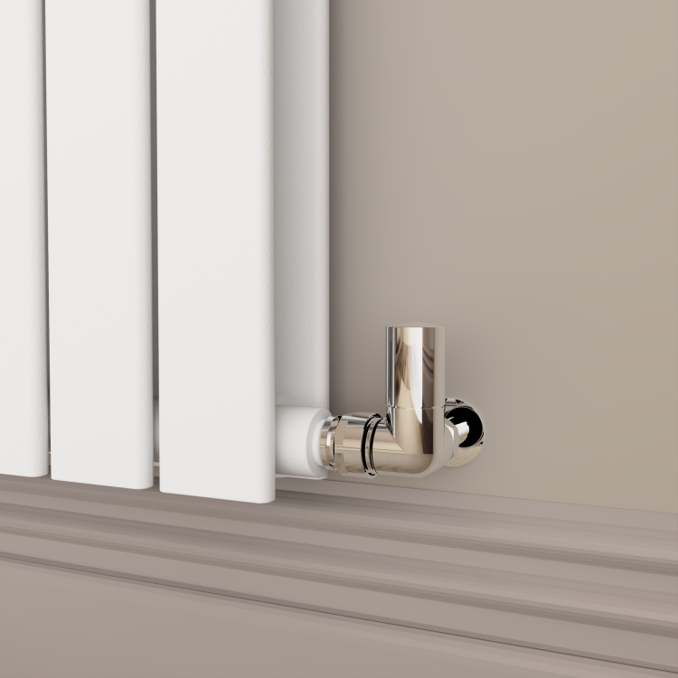 Riace White Horizontal Flat Designer Radiator 800x1428mm Double Panel 6926 BTU