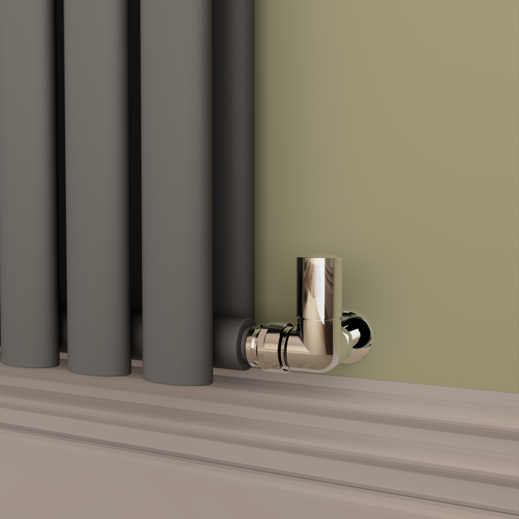 Sorrento Anthracite Horizontal Oval Designer Radiator 800x1593mm Double Panel 6478 BTU