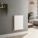 A1/HD7-600-WCO GRADE A1 - Sorrento White Horizontal Oval Designer Radiator 600x413mm Double Panel 1679 BTU