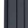 Riace Anthracite Horizontal Flat Designer Radiator 600x612mm Double Panel 2313 BTU