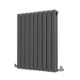 Riace Anthracite Horizontal Flat Designer Radiator 800x612mm Double Panel 2970 BTU
